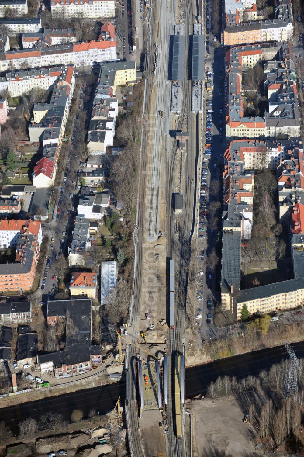 Aerial image Berlin-Baumschulenweg - 