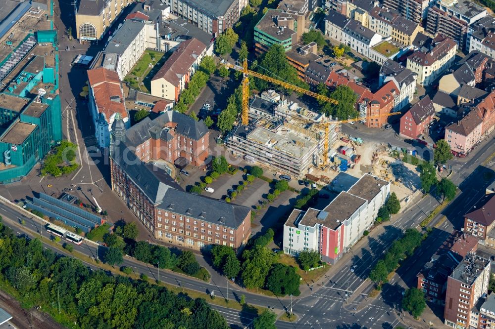 Aerial image Gelsenkirchen - Building site office building of ADAC e.V. on Sellhorststrasse in Gelsenkirchen in the state North Rhine-Westphalia, Germany