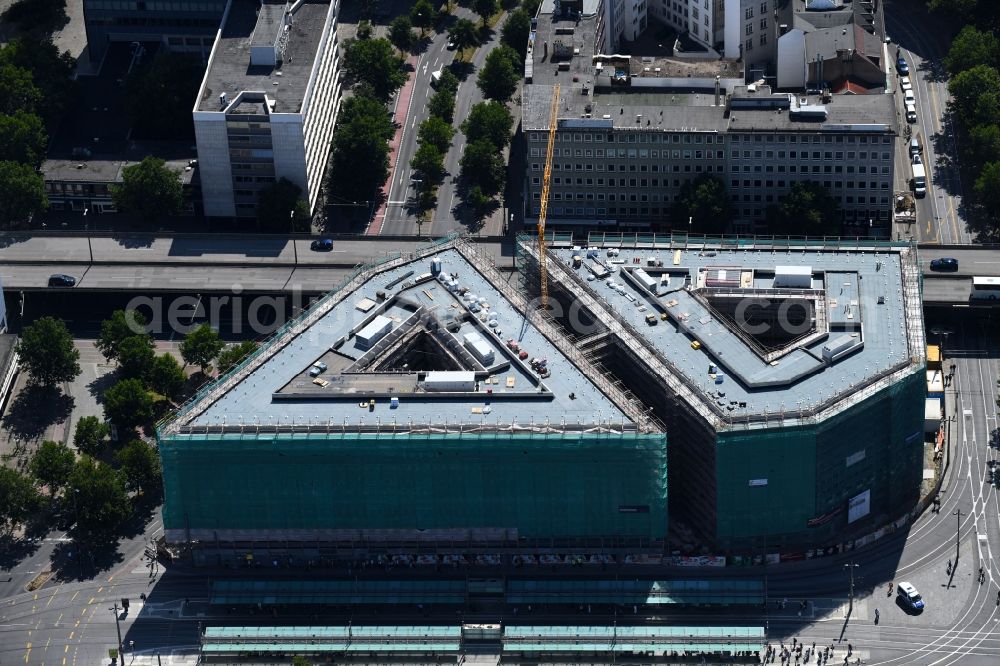 Bremen from above - Building site office building Bahnhofstrasse corner Herdentorsteinweg in Bremen, Germany