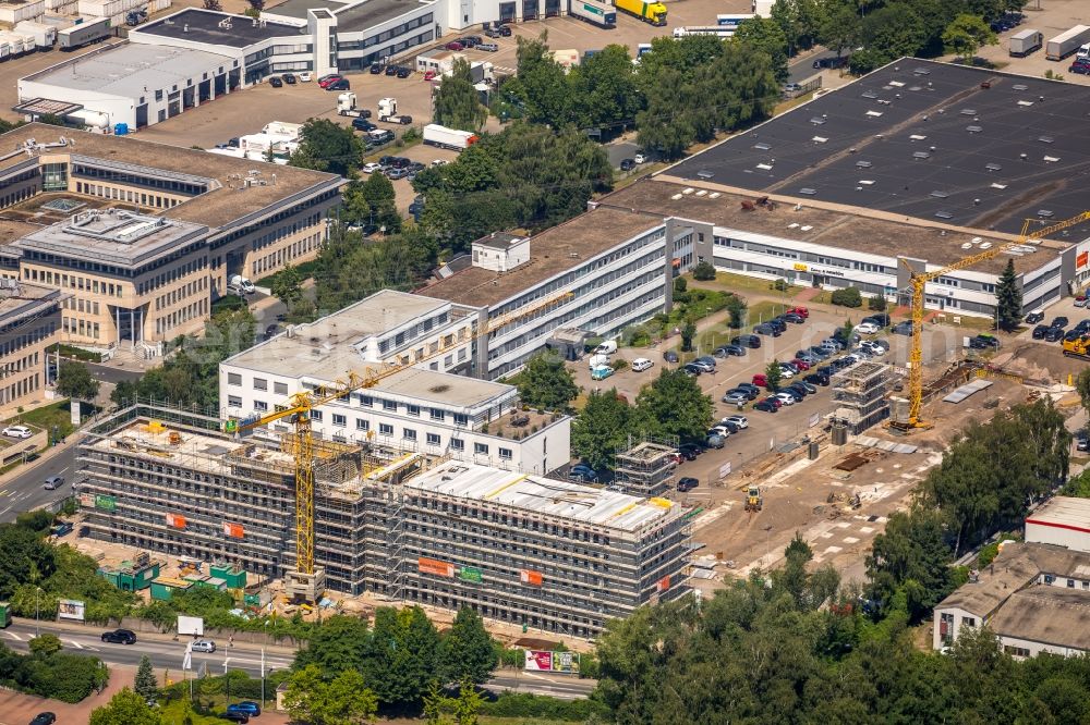 Aerial image Essen - Building site office building Bamlerstrasse in Essen in the state North Rhine-Westphalia, Germany