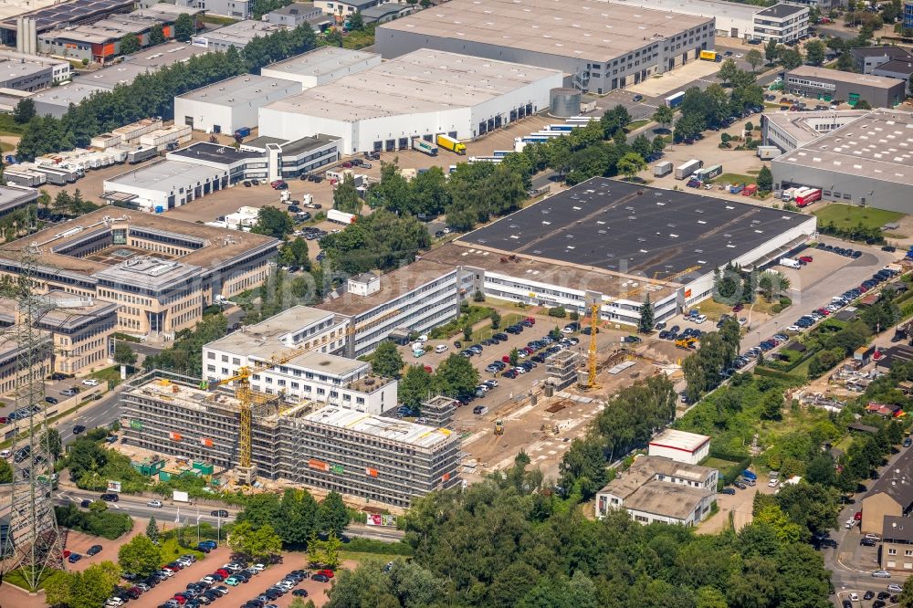 Aerial photograph Essen - Building site office building Bamlerstrasse in Essen in the state North Rhine-Westphalia, Germany