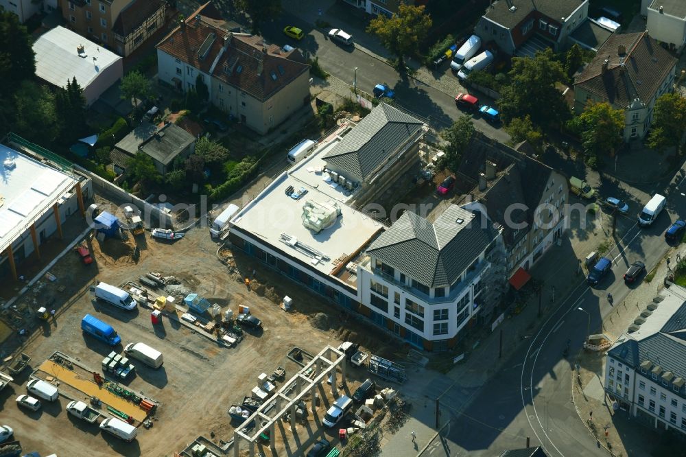 Berlin from the bird's eye view: Building site office building on Hoenower Strasse in the district Mahlsdorf in Berlin, Germany