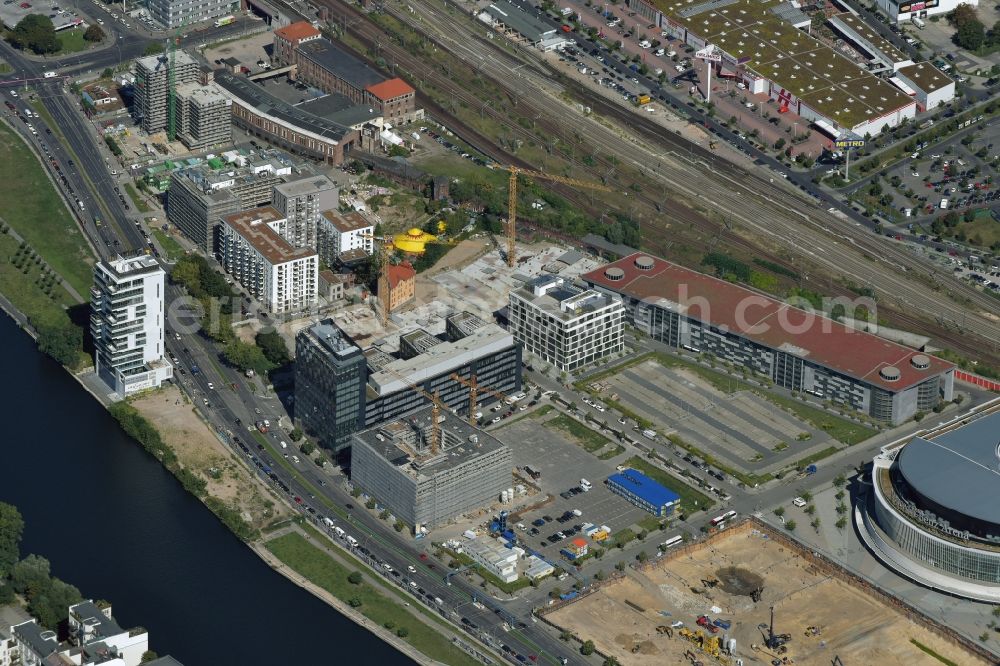 Aerial image Berlin - Building site office building Mercedes-Benz Vertrieb Deutschland in Berlin