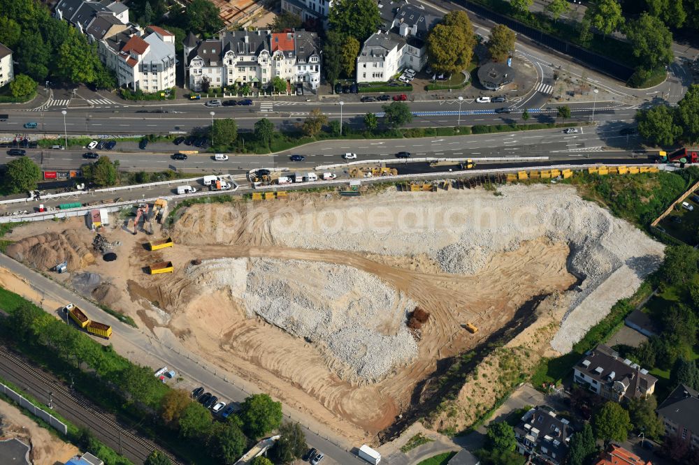 Aerial image Bonn - Building site office building Neuer Kanzlerplatz on Kaiserstrasse - Reuterstrasse in the district Gronau in Bonn, in the state North Rhine-Westphalia, Germany