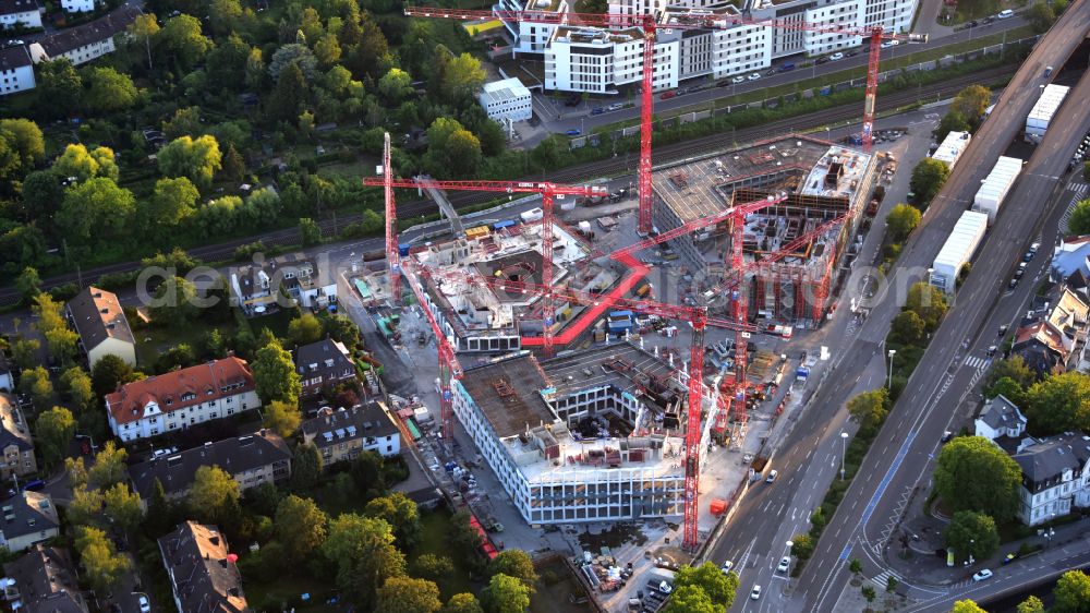 Aerial photograph Bonn - Building site office building Neuer Kanzlerplatz on Kaiserstrasse - Reuterstrasse in the district Gronau in Bonn, in the state North Rhine-Westphalia, Germany