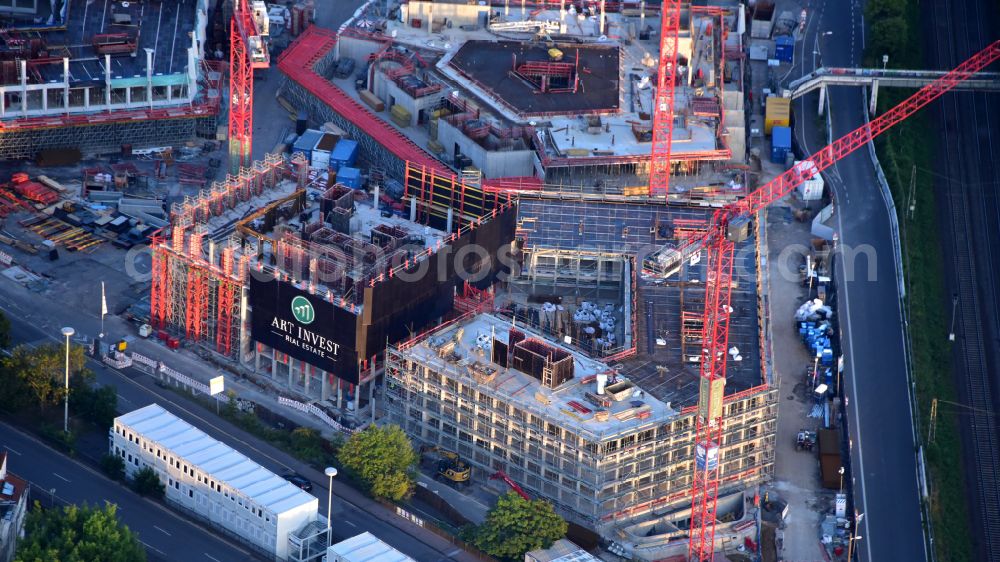 Aerial photograph Bonn - Building site office building Neuer Kanzlerplatz on Kaiserstrasse - Reuterstrasse in the district Gronau in Bonn, in the state North Rhine-Westphalia, Germany