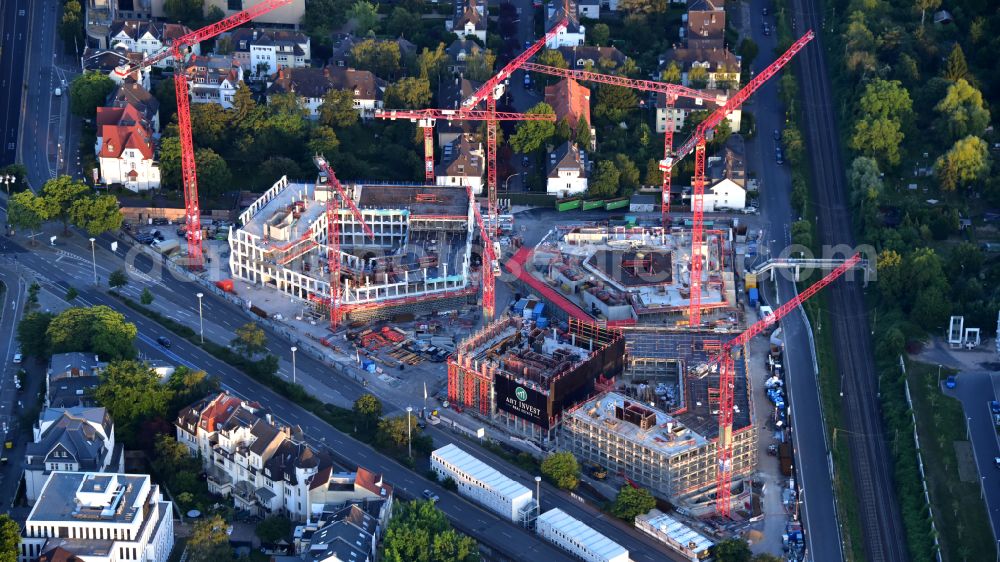 Bonn from above - Building site office building Neuer Kanzlerplatz on Kaiserstrasse - Reuterstrasse in the district Gronau in Bonn, in the state North Rhine-Westphalia, Germany