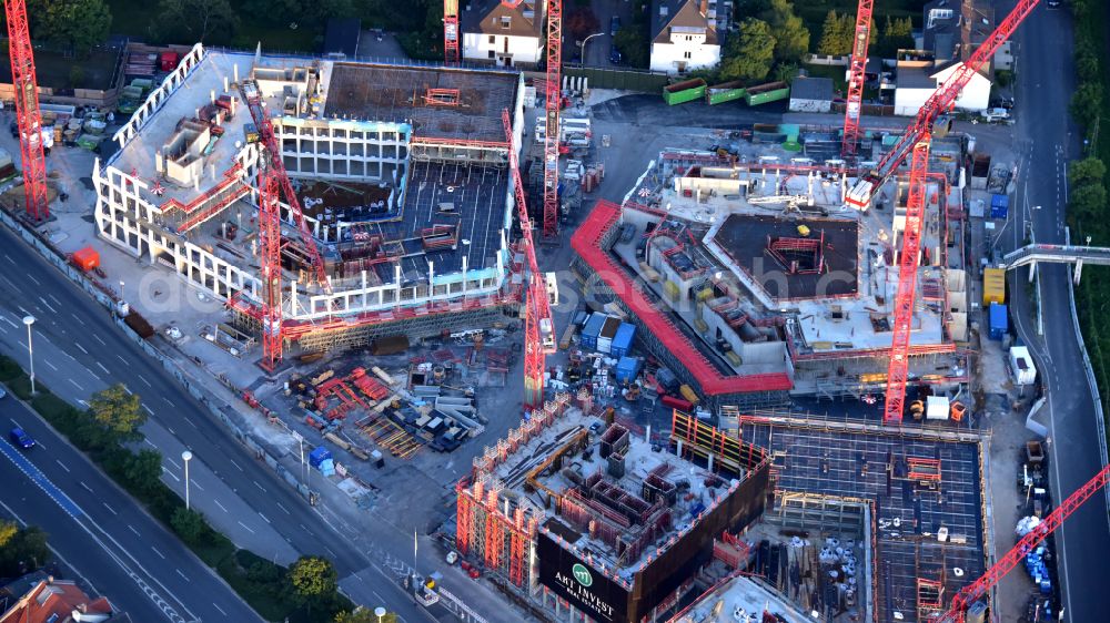 Aerial photograph Bonn - Building site office building Neuer Kanzlerplatz on Kaiserstrasse - Reuterstrasse in the district Gronau in Bonn, in the state North Rhine-Westphalia, Germany