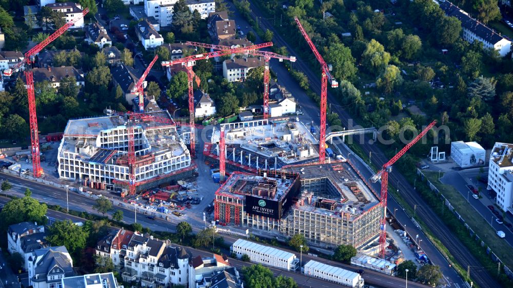 Aerial photograph Bonn - Building site office building Neuer Kanzlerplatz on Kaiserstrasse - Reuterstrasse in the district Gronau in Bonn, in the state North Rhine-Westphalia, Germany