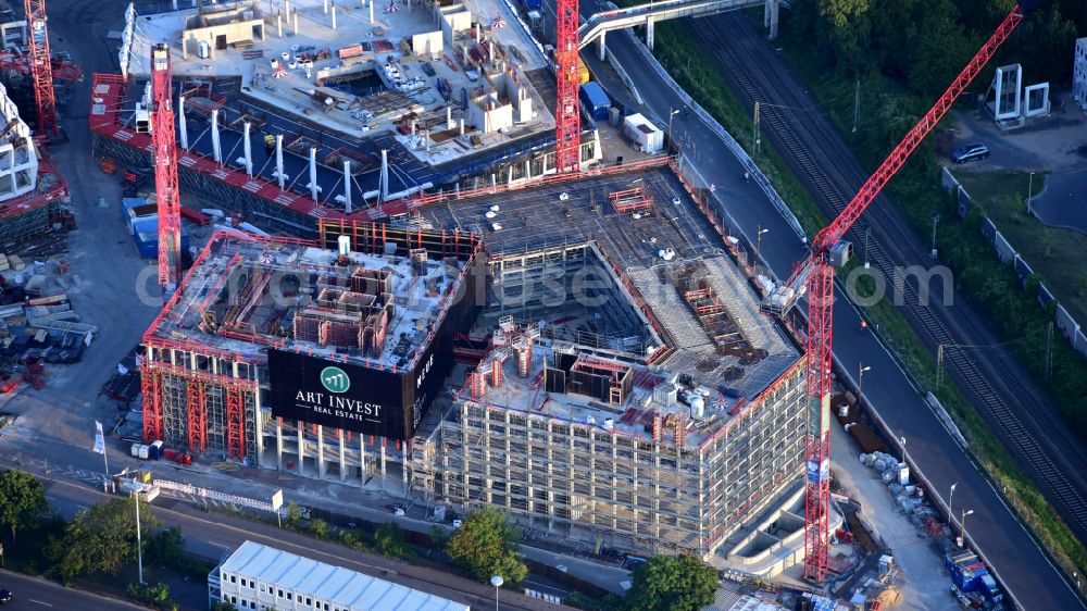 Aerial image Bonn - Building site office building Neuer Kanzlerplatz on Kaiserstrasse - Reuterstrasse in the district Gronau in Bonn, in the state North Rhine-Westphalia, Germany