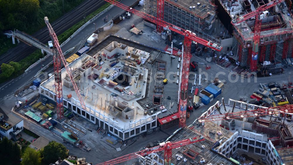 Aerial photograph Bonn - Building site office building Neuer Kanzlerplatz on Kaiserstrasse - Reuterstrasse in the district Gronau in Bonn, in the state North Rhine-Westphalia, Germany