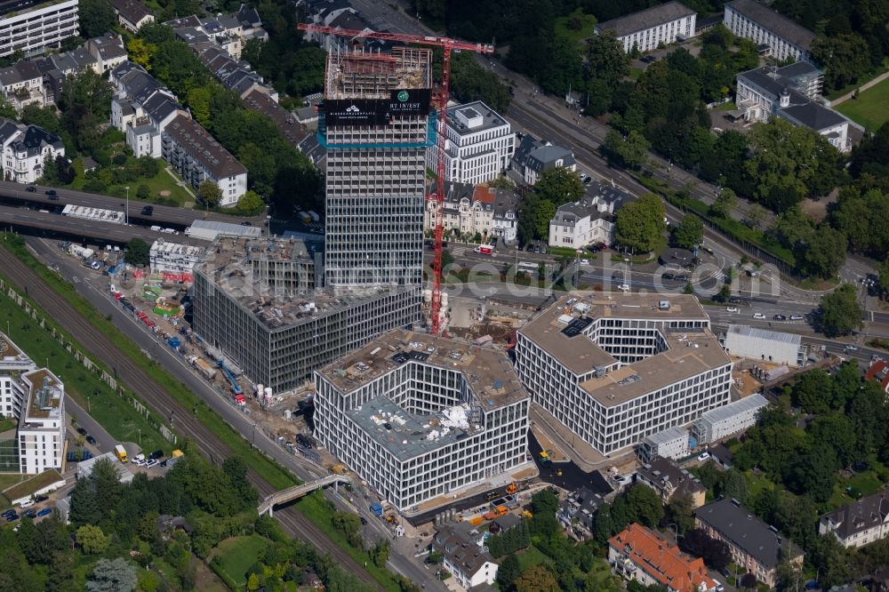 Aerial photograph Bonn - Building site office building Neuer Kanzlerplatz on Kaiserstrasse - Reuterstrasse in the district Gronau in Bonn, in the state North Rhine-Westphalia, Germany