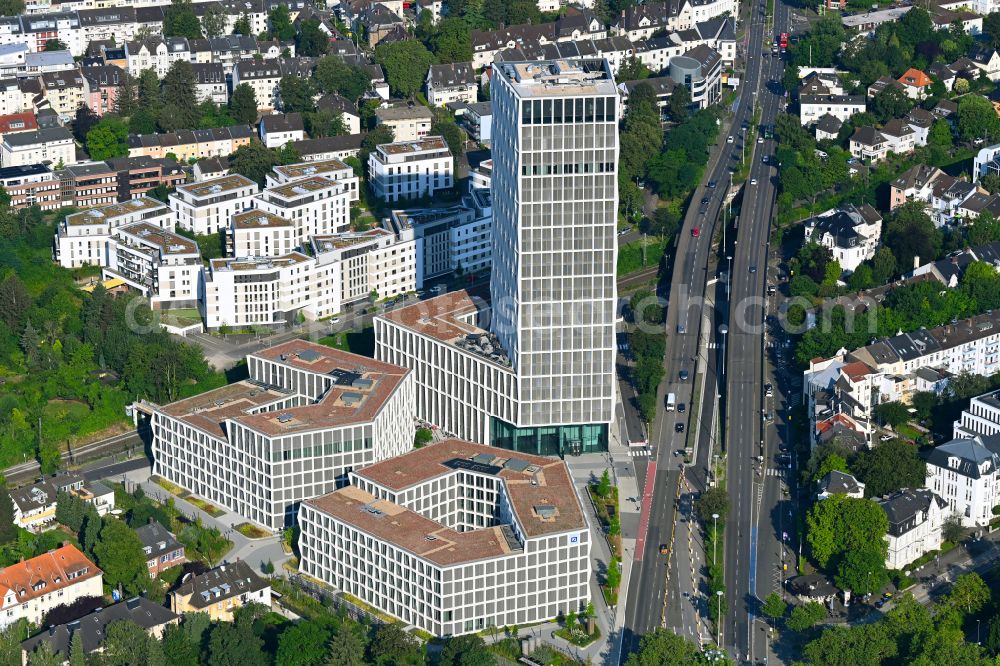 Bonn from above - Building site office building Neuer Kanzlerplatz on Kaiserstrasse - Reuterstrasse in the district Gronau in Bonn in the state North Rhine-Westphalia, Germany