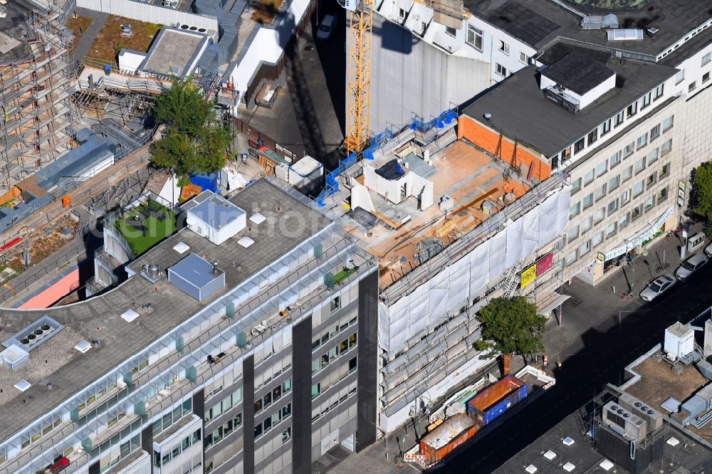 Berlin from above - Building site office building on Nuernberger Strasse in the district Charlottenburg in Berlin, Germany