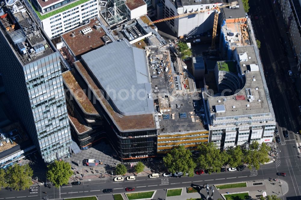 Berlin from above - Building site office building on Nuernberger Strasse in the district Charlottenburg in Berlin, Germany