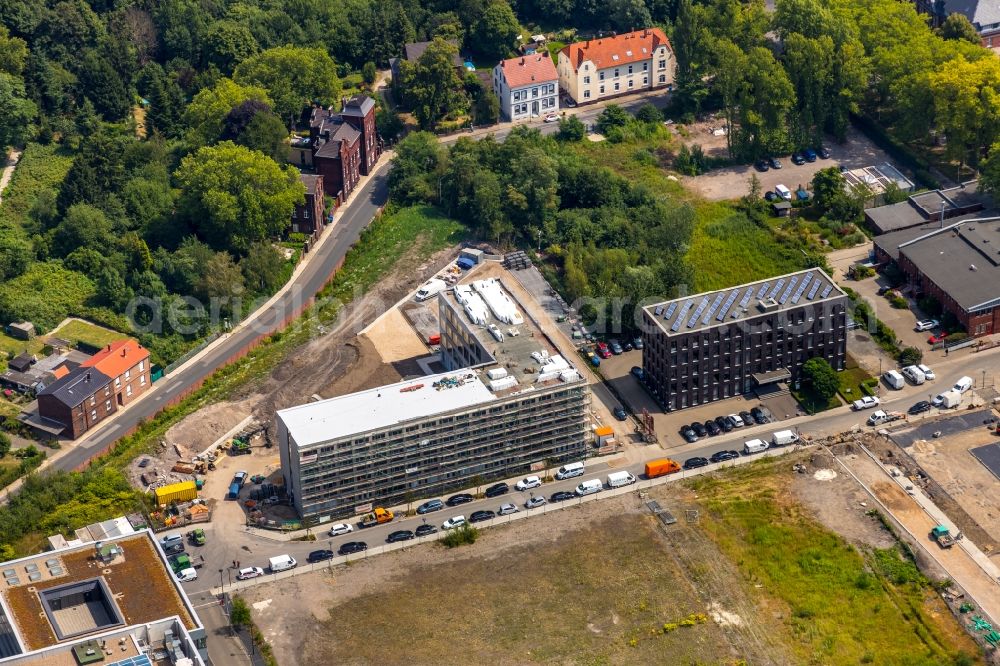 Aerial image Essen - Building site office building on Martin-Kremmer-Strasse in the district Stoppenberg in Essen in the state North Rhine-Westphalia, Germany