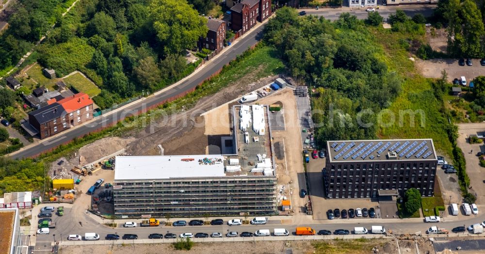 Aerial photograph Essen - Building site office building on Martin-Kremmer-Strasse in the district Stoppenberg in Essen in the state North Rhine-Westphalia, Germany