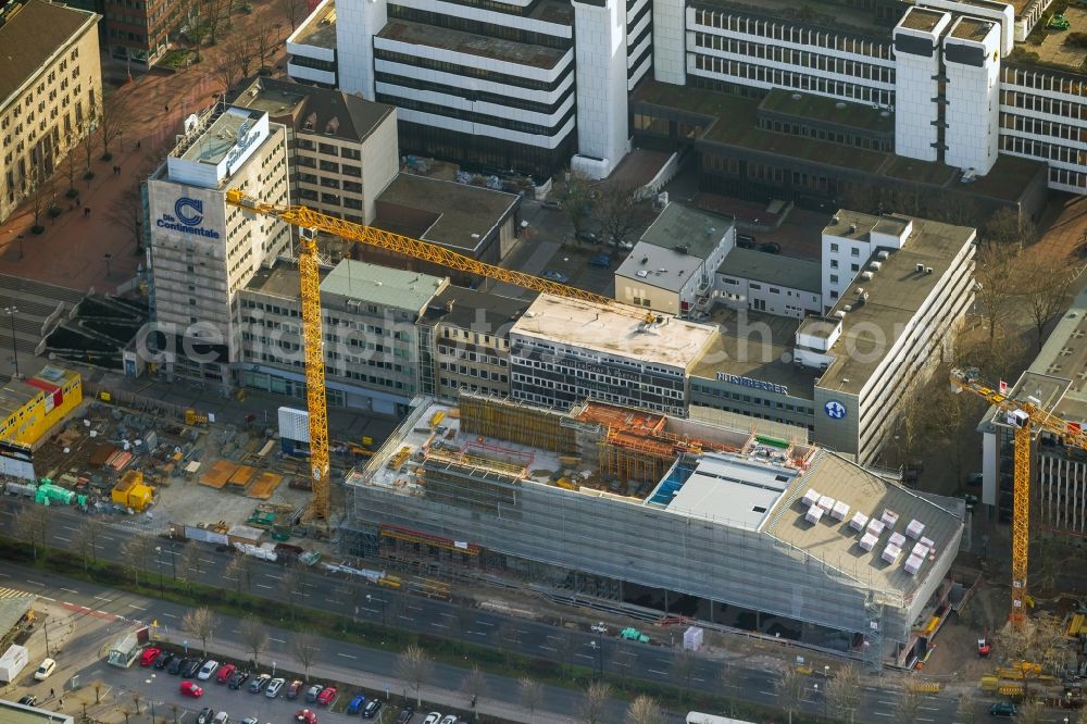 Dortmund from above - Site of German football museum in Dortmund, in the Ruhr area in North Rhine-Westphalia