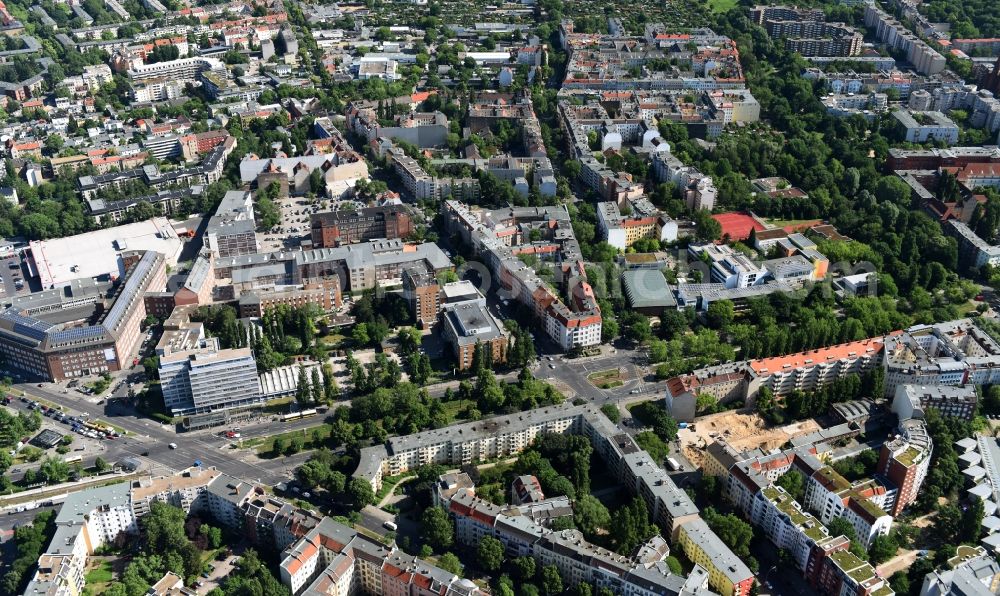 Aerial photograph Berlin - Construction site at Koloniestrasse 11 in Wedding district of Berlin, Germany