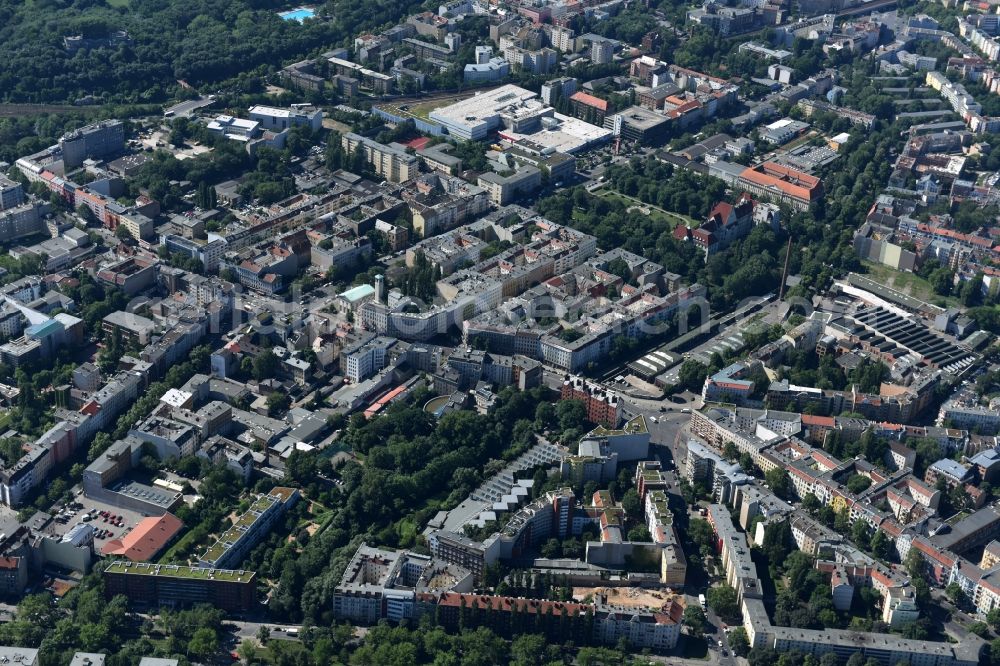 Aerial photograph Berlin - Construction site at Koloniestrasse 11 in Wedding district of Berlin, Germany