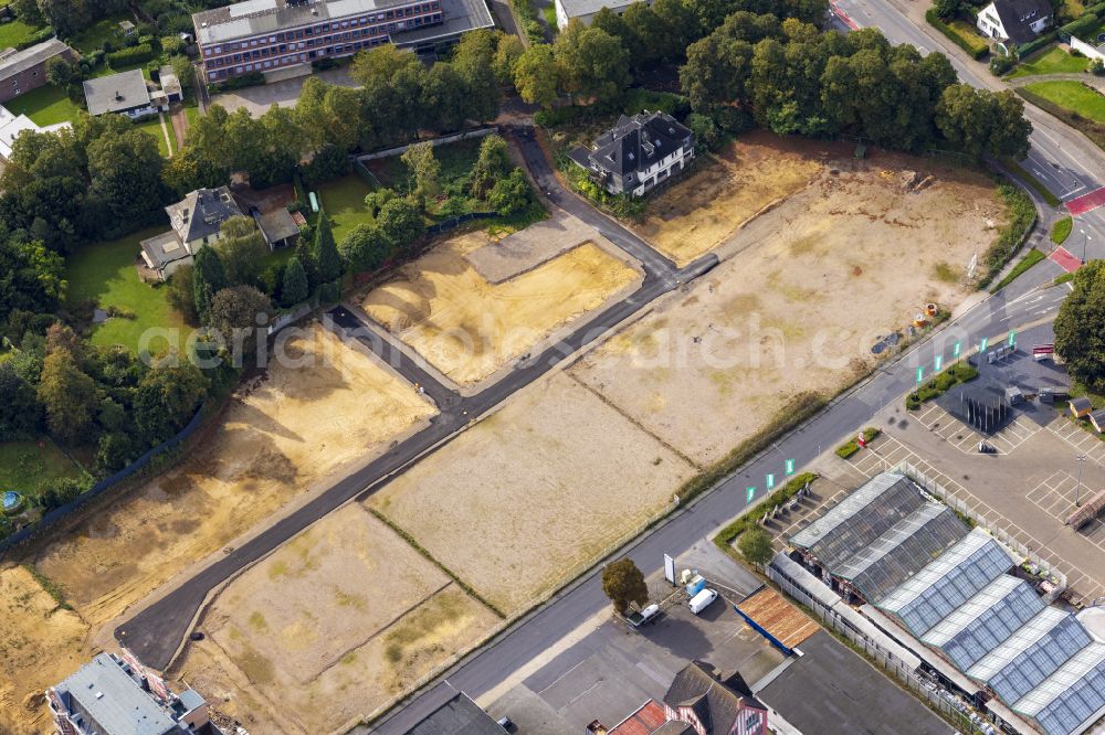 Aerial photograph Viersen - Construction site with development, foundation, earth and landfill works on street Albertstrasse in Viersen in the state North Rhine-Westphalia, Germany