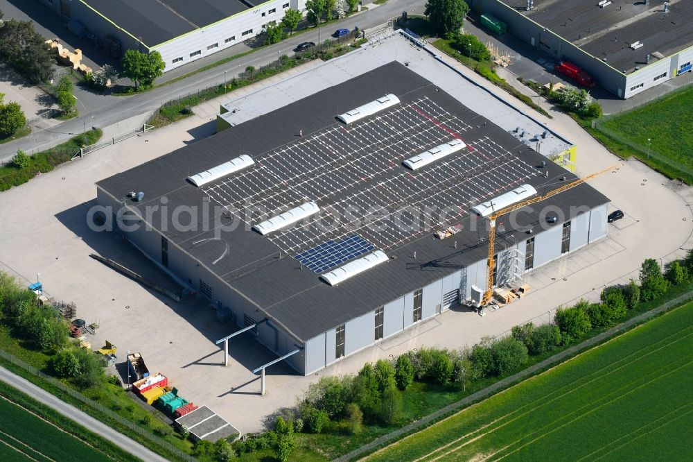 Himmelkron from above - Construction site on the premises of the Frenzelit GmbH on the Industriestrasse in Himmelkron in the state of Bavaria, Germany