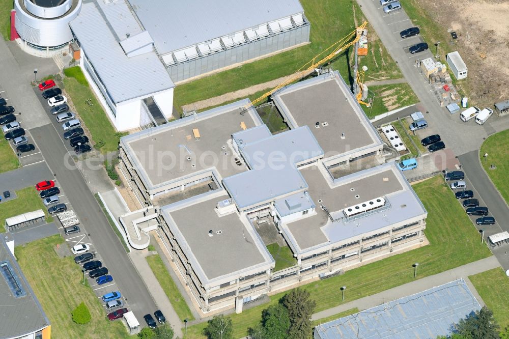 Aerial image Jülich - Construction site at the research building and office complex Juelich Supercomputing Center (JSC) in Juelich, North Rhine-Westphalia, Germany