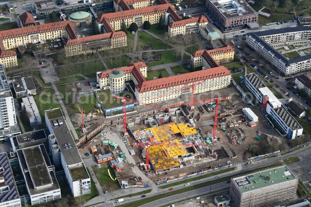 Aerial image Freiburg im Breisgau  Construction site for a new