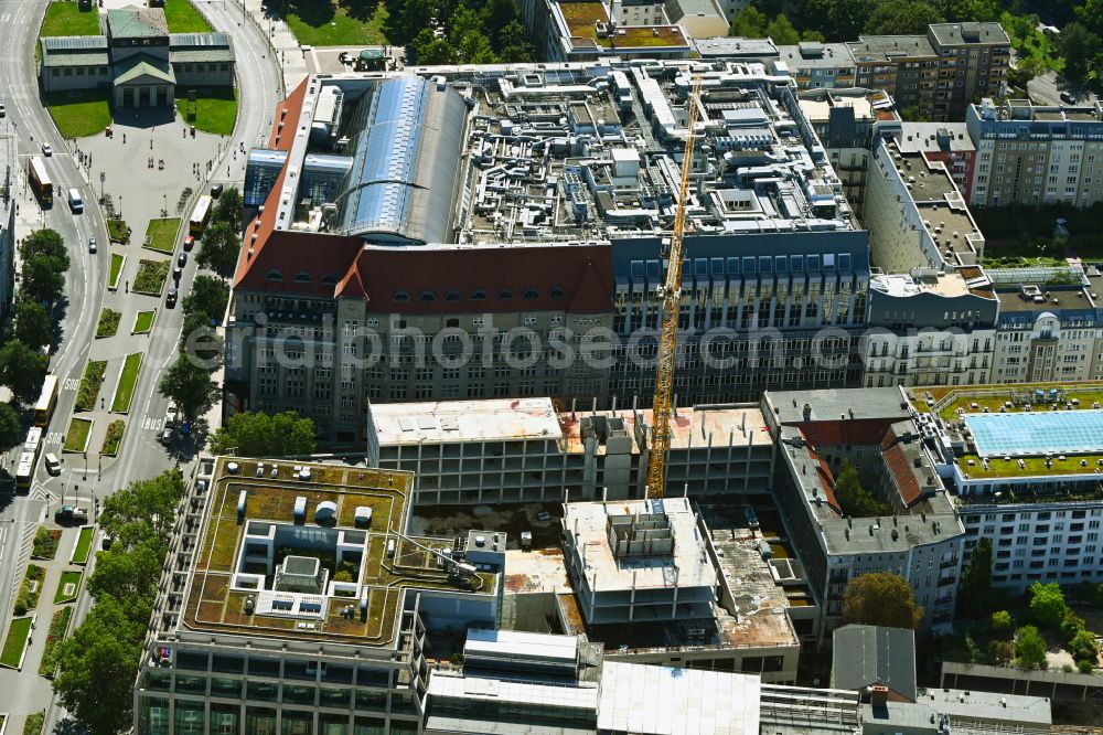 Aerial photograph Berlin - Building site office building Passauer Strasse in the district Schoeneberg in Berlin, Germany