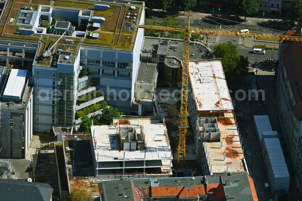 Berlin from the bird's eye view: Building site office building Passauer Strasse in the district Schoeneberg in Berlin, Germany