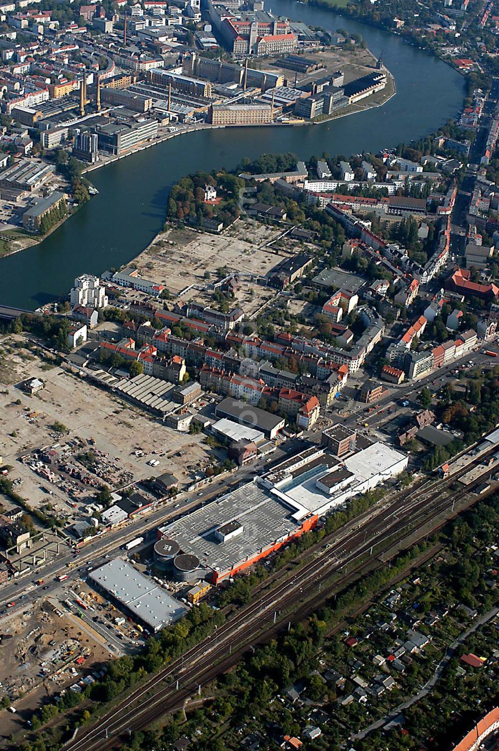 Aerial image Berlin / Treptow Niederschöneweide - 