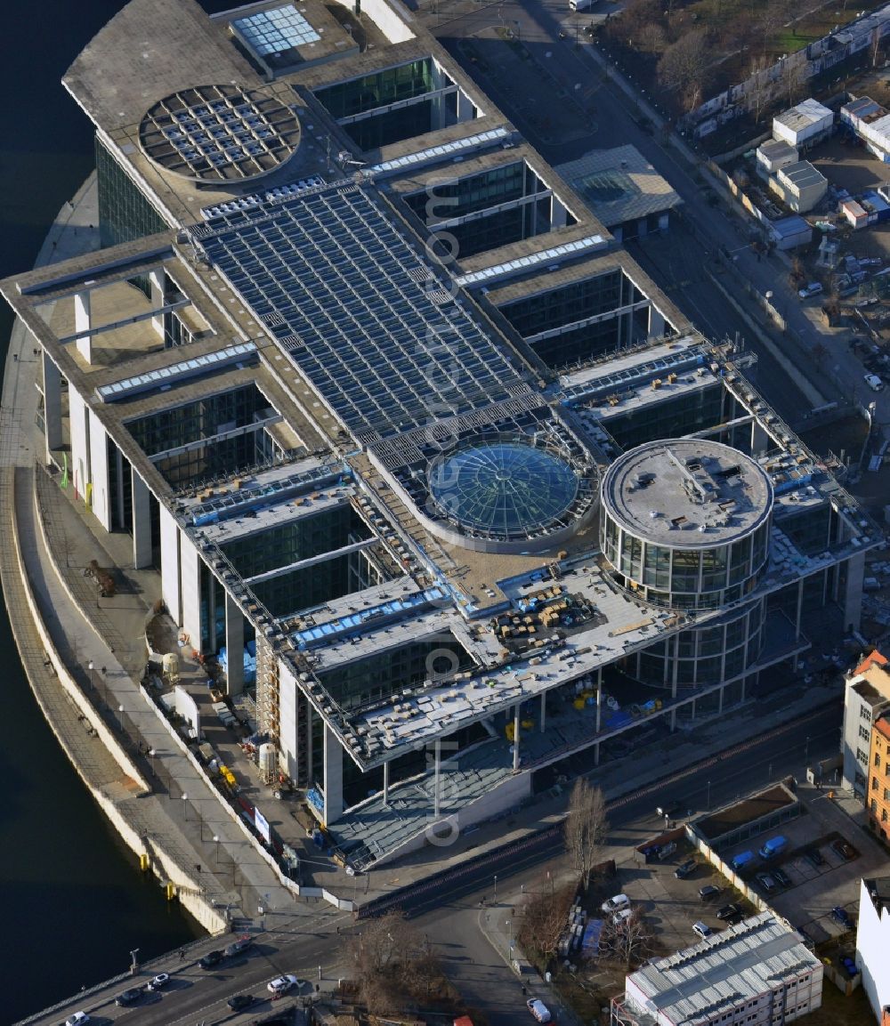 Aerial photograph Berlin - Extension building site of the government building Marie-Elisabeth-Lueders-Haus in the city centre Berlin