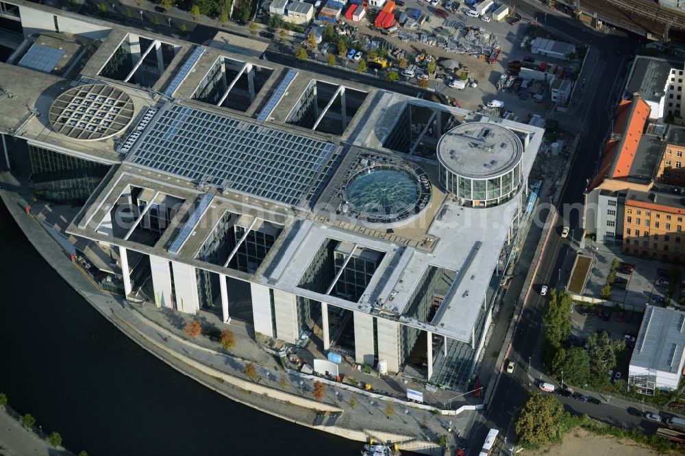 Aerial photograph Berlin - Extension building site of the government building Marie-Elisabeth-Lueders-Haus in the city centre Berlin