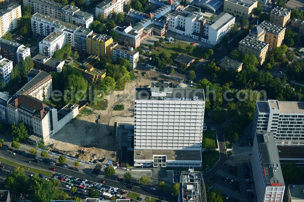 Aerial image Berlin - Site clearance for construction German Bank Campus in the Charlottenburg district of Berlin