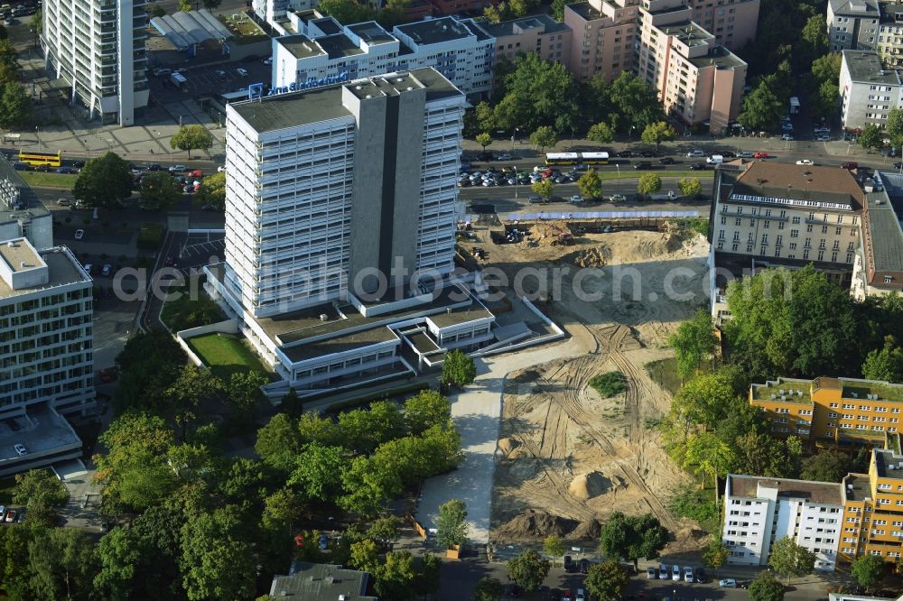 Aerial image Berlin - Site clearance for construction German Bank Campus in the Charlottenburg district of Berlin