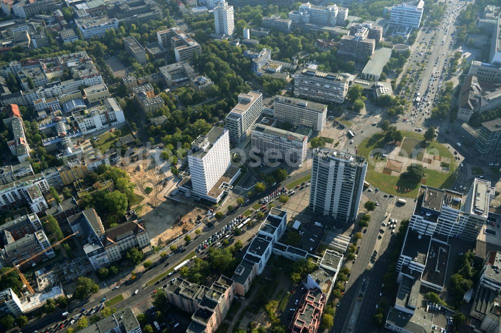 Aerial photograph Berlin - Site clearance for construction German Bank Campus in the Charlottenburg district of Berlin