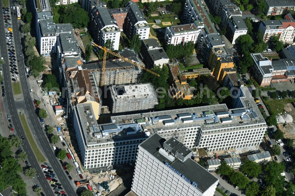 Aerial photograph Berlin - Site clearance for construction German Bank Campus in the Charlottenburg district of Berlin