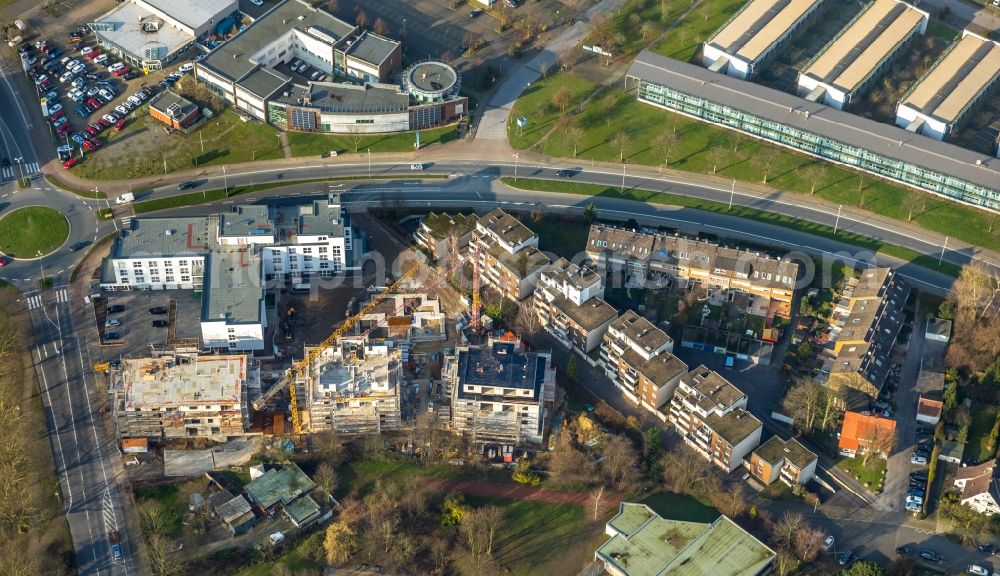 Aerial image Herne - Construction site of the new buildings of the retirement home Westring - Forellstrasse in Herne in the state North Rhine-Westphalia