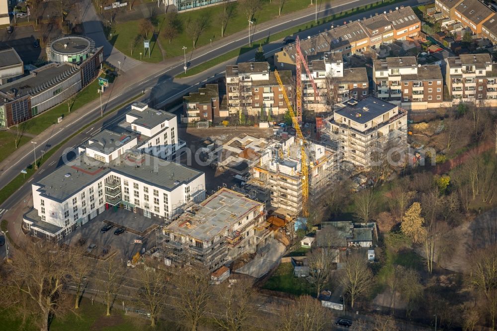 Aerial image Herne - Construction site of the new buildings of the retirement home Westring - Forellstrasse in Herne in the state North Rhine-Westphalia