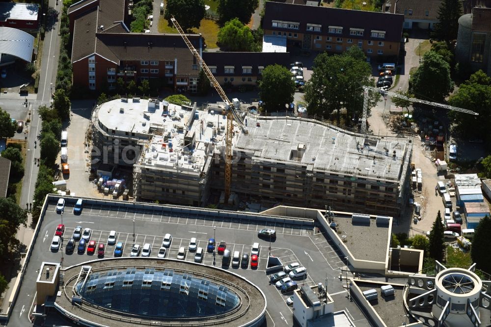 Wolfsburg from above - Construction site of the new buildings of the retirement home - retirement on Antonius-Holling-Weg in Wolfsburg in the state Lower Saxony, Germany