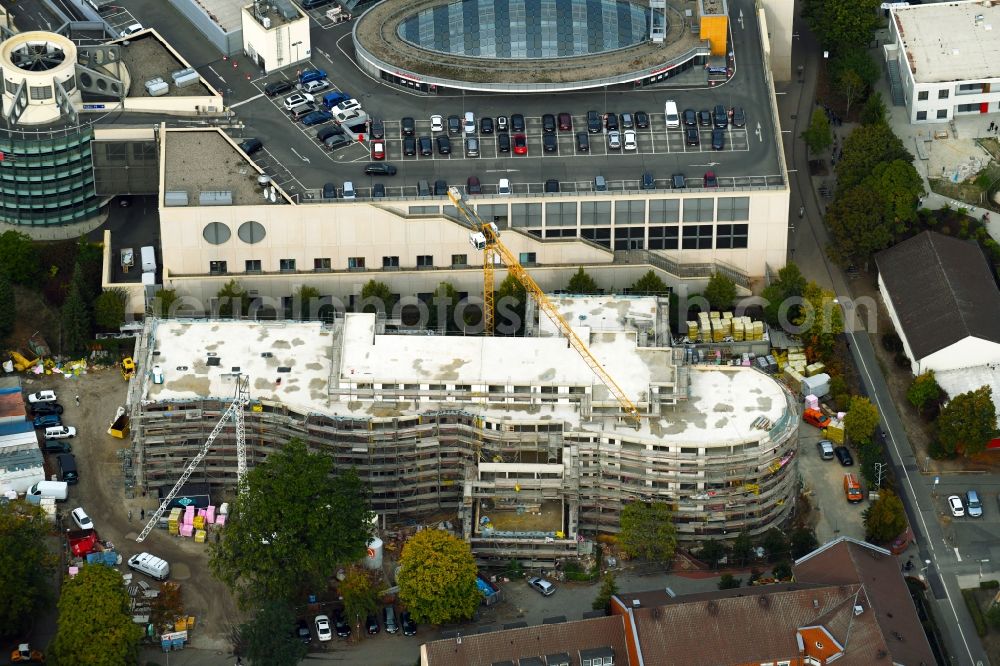 Wolfsburg from above - Construction site of the new buildings of the retirement home - retirement on Antonius-Holling-Weg in Wolfsburg in the state Lower Saxony, Germany