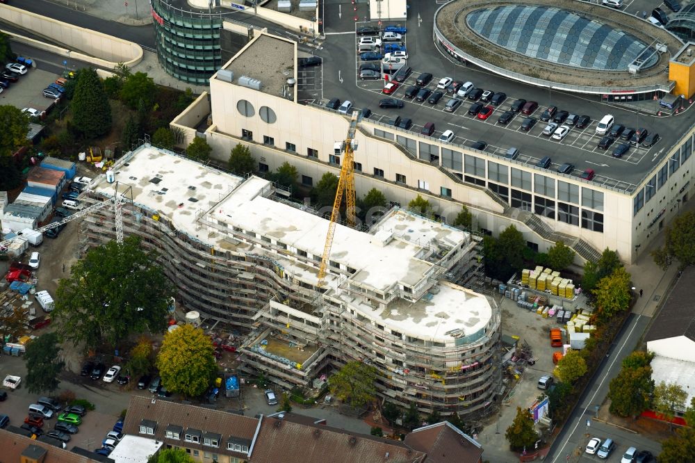 Aerial image Wolfsburg - Construction site of the new buildings of the retirement home - retirement on Antonius-Holling-Weg in Wolfsburg in the state Lower Saxony, Germany