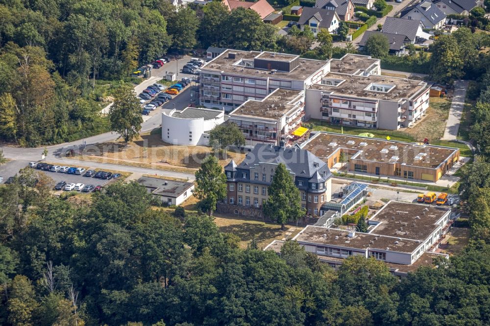 Aerial image Fröndenberg/Ruhr - Construction site of the new buildings of the retirement home - retirement Schmallenbach-Haus in Froendenberg/Ruhr in the state North Rhine-Westphalia, Germany