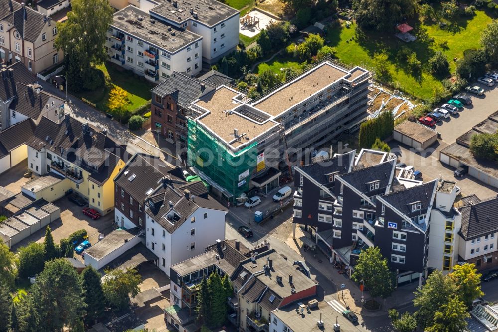 Aerial photograph Wetter (Ruhr) - Construction site of the new buildings of the retirement home - retirement on Osterfeldstrasse in Wengern in the state North Rhine-Westphalia, Germany