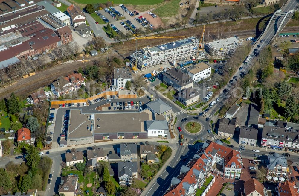 Aerial image Witten - Construction site of the new buildings of the retirement home - retirement on Wittener Strasse in the district Herbede in Witten in the state North Rhine-Westphalia