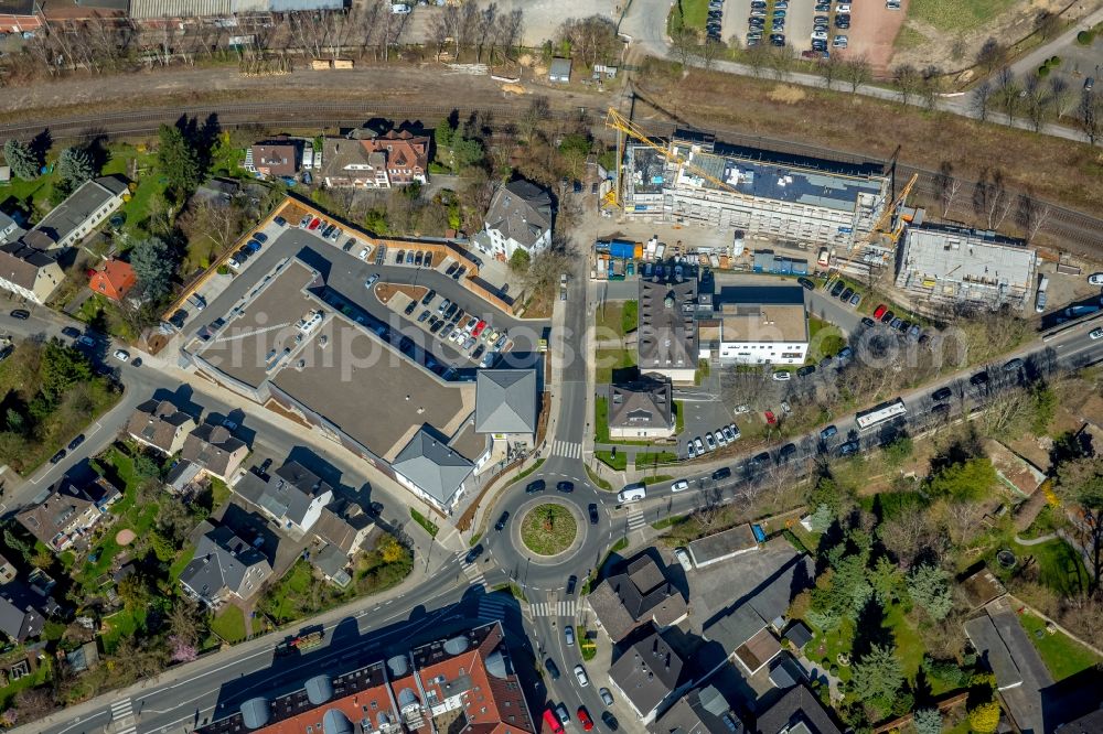 Aerial photograph Witten - Construction site of the new buildings of the retirement home - retirement on Wittener Strasse in the district Herbede in Witten in the state North Rhine-Westphalia