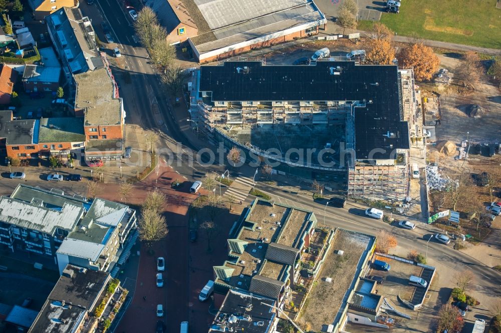 Aerial image Bottrop - Construction site of a new build retirement home in the district Kirchhellen in Bottrop in the state North Rhine-Westphalia