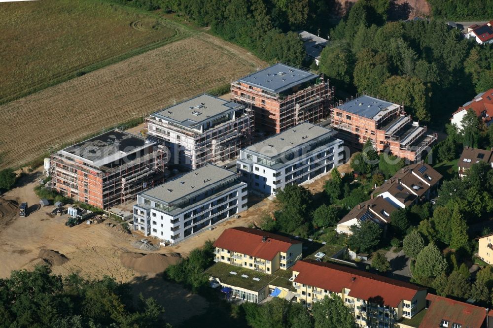 Aerial photograph Bad Säckingen - New residential complex Living at the Schoepfebach in Bad Saeckingen the state Baden-Wurttemberg