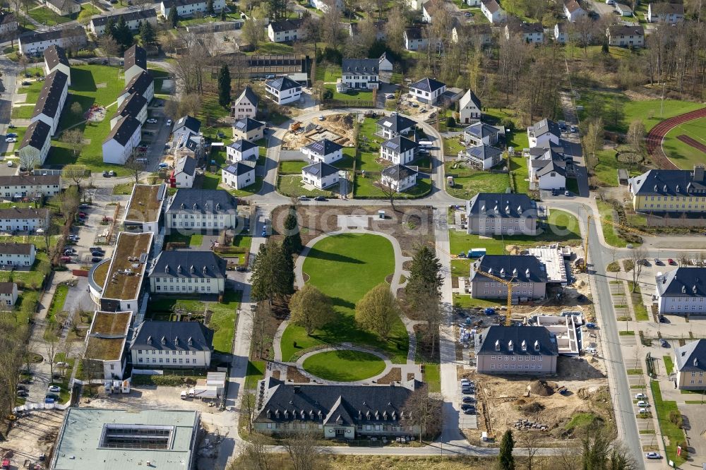 Aerial photograph Detmold - Development area of the former Hobart Barracks in the district Detmold- North in the state North Rhine-Westphalia