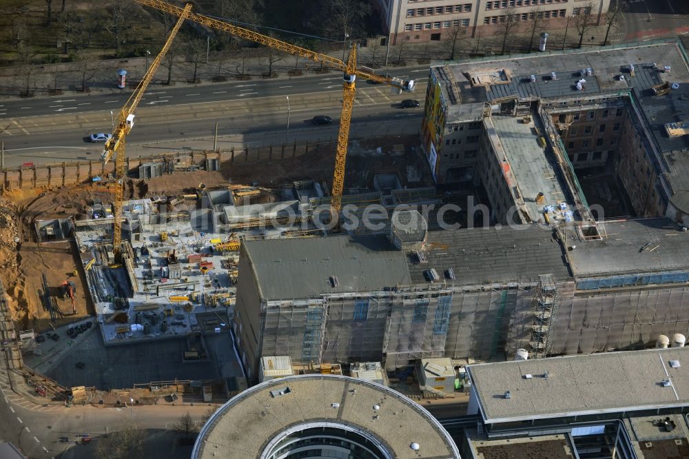 Aerial photograph Leipzig - View of the new construction project LKG Carre in Leipzig in the state of Saxony